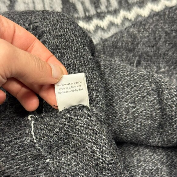 NWT Asiri's Treasures Alpaca Wool Aztec Knit Hoodie Sweater Handmade Peru Small - Picture 8 of 9